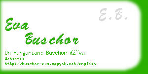 eva buschor business card